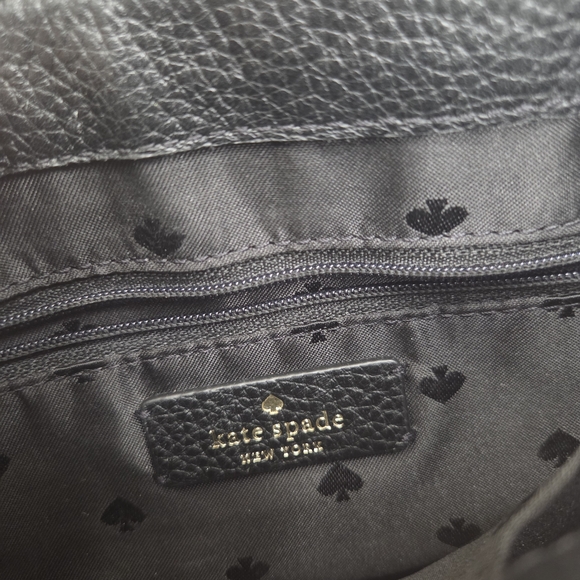 Kate Spade Cobble Hill Small Toddy Black Leather Crossbody Bag Flap - Picture 3 of 14